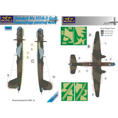 Маска камуфляжного фарбування He 177A-3 1/48 LFmodels M4885