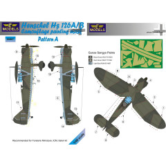 Маска камуфляжного фарбування Hs 126A/B 1/48 LFmodels M4887