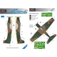 Маска камуфляжного фарбування A-1H 1/48 LFmodels M4889