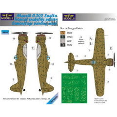 Маска камуфляжного фарбування C.200 Saetta 1/48 LFmodels M4890