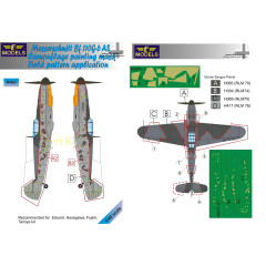 Маска камуфляжного фарбування Bf 109G-6AS 1/48 LFmodels M4895