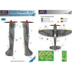 Маска камуфляжного фарбування Tempest Mk.V/VI 1/48 LFmodels M4896