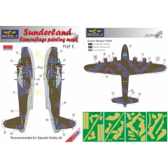 Маска камуфляжного фарбування Sunderland, IIч. 1/72 LFmodels M72150