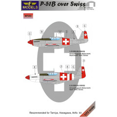 Маски для P-51B 1/72 LFmodels M7202