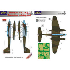 Маска камуфляжного фарбування He 115 B/C 1/72 LFmodels M72109