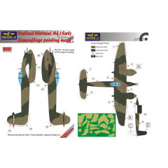 Маска камуфляжного фарбування Whirlwind Mk.I 1/72 LFmodels M72110