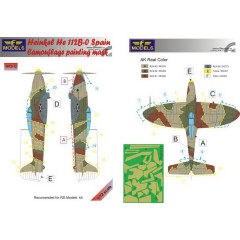 Маска камуфляжного фарбування He 112B-0 1/72 LFmodels M72112