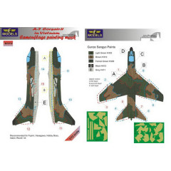 Маска камуфляжного фарбування A-7 Corsair II 1/72 LFmodels M72114