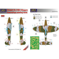 Маска камуфляжного фарбування He 112B 1/72 LFmodels M72115