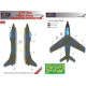 Маска камуфляжного фарбування G.91R Gina 1/72 LFmodels M72120