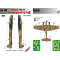 Маска камуфляжного фарбування Whitley Mk.III 1/72 LFmodels M72124