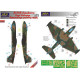 Маска камуфляжного фарбування B-57B Canberra 1/72 LFmodels M72126