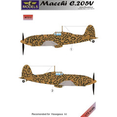 Маска камуфляжного фарбування MC.205Veltro 1/72 LFmodels M7213