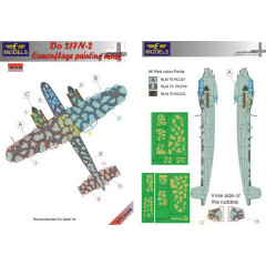 Маска камуфляжного фарбування Do 217N-2 1/72 LFmodels M72139