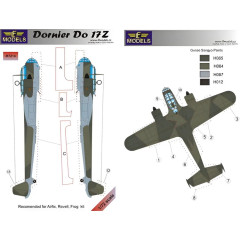 Маска камуфляжного фарбування Do 17Z 1/72 LFmodels M7214