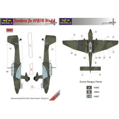 Маска камуфляжного фарбування Ju 87B/R 1/72 LFmodels M7221