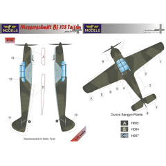 Маска камуфляжного фарбування Bf 108 Taifun 1/72 LFmodels M7228