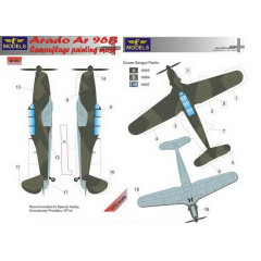 Маска камуфляжного фарбування Ar 96B 1/72 LFmodels M7230