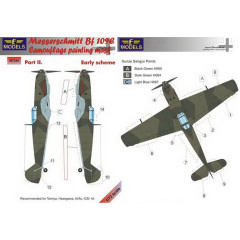 Маска камуфляжного фарбування Bf 109E 1/72 LFmodels M7234