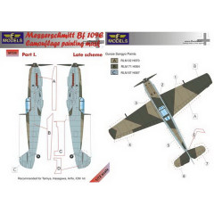 Маска камуфляжного фарбування Bf 109E 1/72 LFmodels M7235
