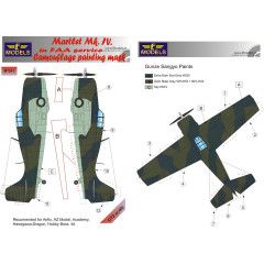 Маска камуфляжного фарбування Martlet Mk.IV FAA 1/72 LFmodels M7241