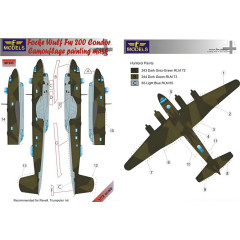 Маска камуфляжного фарбування Fw-200 Condor 1/72 LFmodels M7243