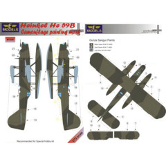 Маска камуфляжного фарбування He 59B 1/72 LFmodels M7259