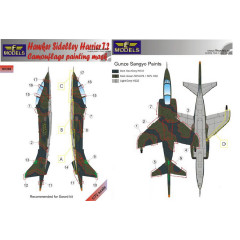 Маска камуфляжного фарбування Harrier T.2 1/72 LFmodels M7268