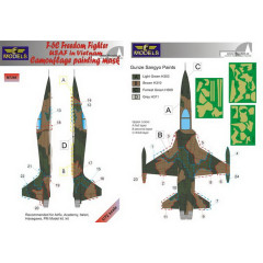 Маска камуфляжного фарбування F-5C 1/72 LFmodels M7286