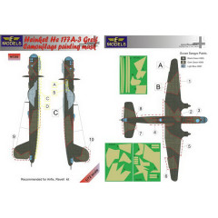 Маска камуфляжного фарбування He 177A-3 1/72 LFmodels M7292