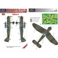Маска камуфляжного фарбування Hs 126A/B 1/72 LFmodels M7294