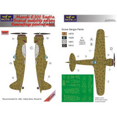 Маска камуфляжного фарбування C.200 Saetta 1/72 LFmodels M7297