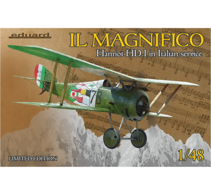 IL MAGNIFICO Hanriot HD. I в итальянских ВВС 1/48