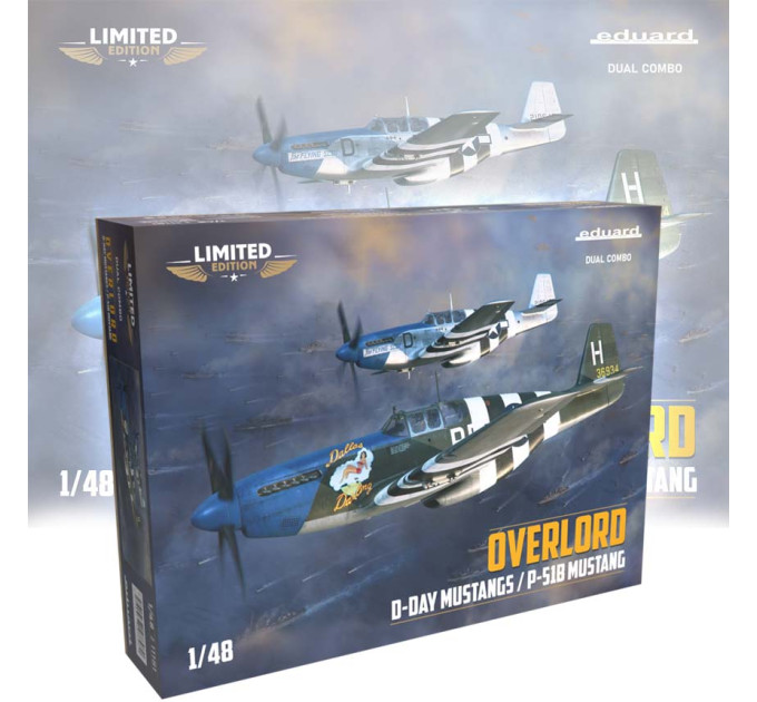 Збірна модель OVERLORD: D-DAY Mustangs 1/48 Eduard 11181