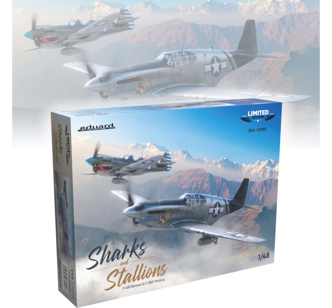 Збірна модель Sharks and Stallions ДВІ МОДЕЛІ! 1/48 Eduard 11200