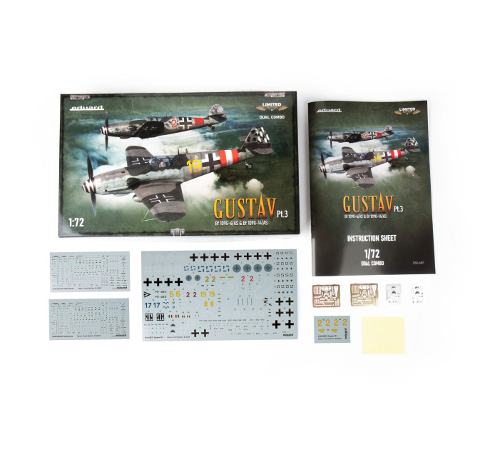 Збірна модель GUSTAV ч.3 Дві моделі! 1/72 Eduard 2150