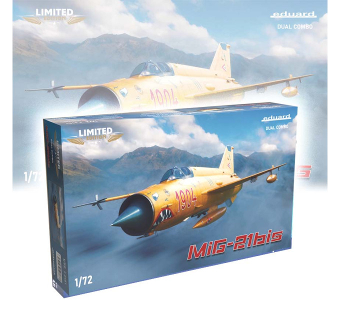 Збірна модель МіГ-21біс Дві моделі! 1/72 Eduard 2151