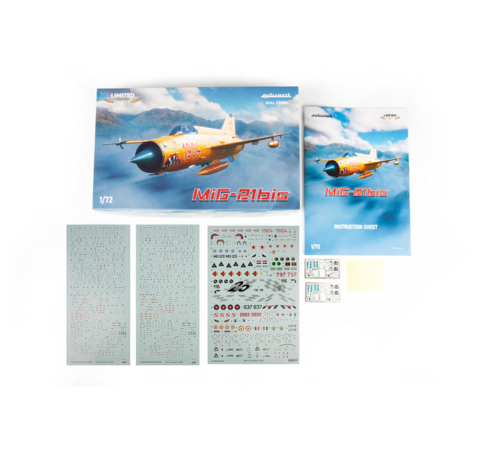 Збірна модель МіГ-21біс Дві моделі! 1/72 Eduard 2151