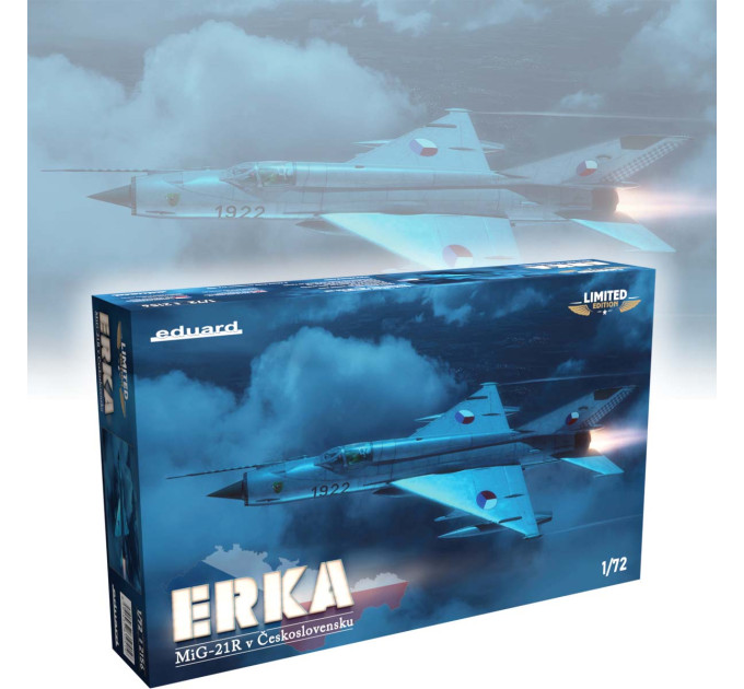 Збірна модель ERKA / MіГ-21Р 1/72 Eduard 2156