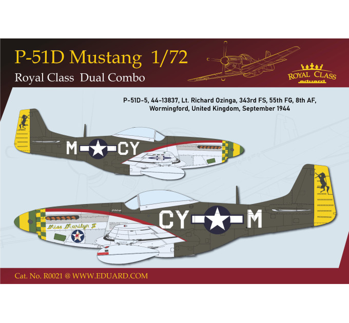 Збірна модель P-51D Mustang 1/72 Eduard R0021