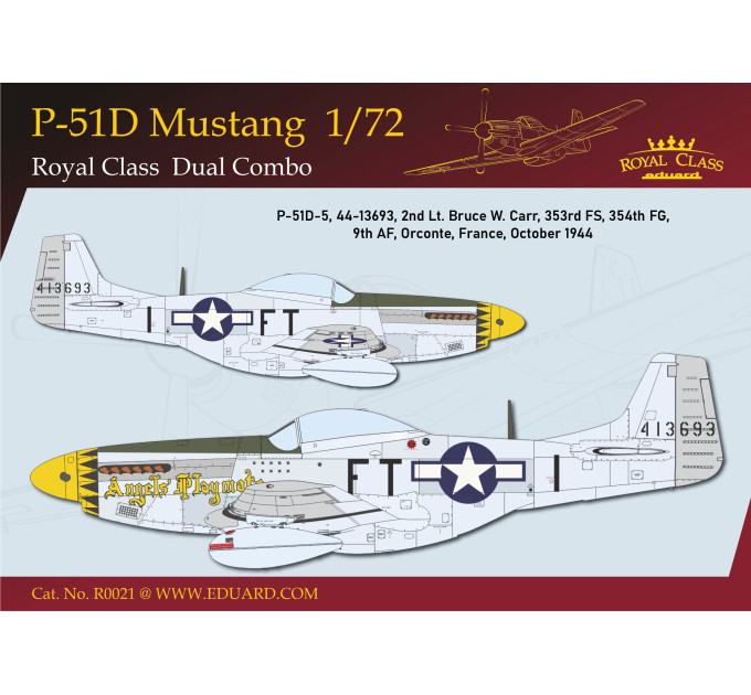 Збірна модель P-51D Mustang 1/72 Eduard R0021