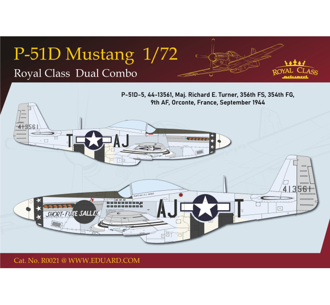 Збірна модель P-51D Mustang 1/72 Eduard R0021