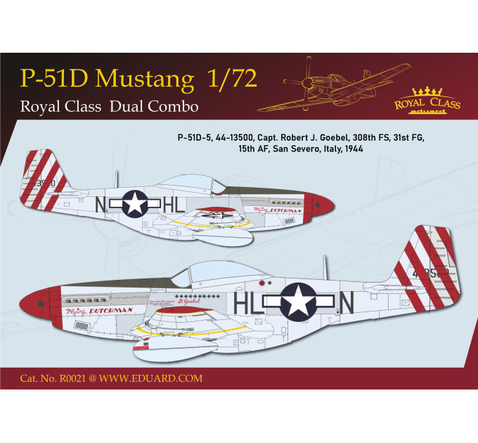 Збірна модель P-51D Mustang 1/72 Eduard R0021