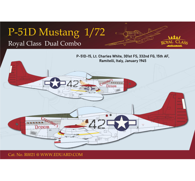 Збірна модель P-51D Mustang 1/72 Eduard R0021