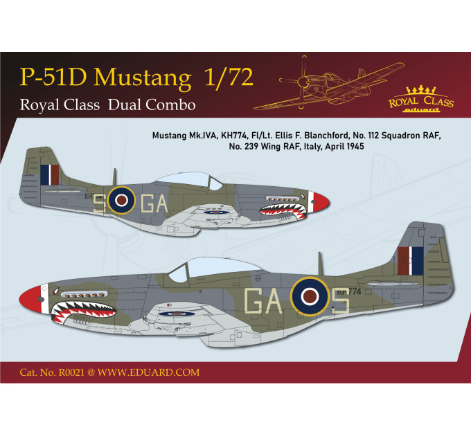 Збірна модель P-51D Mustang 1/72 Eduard R0021