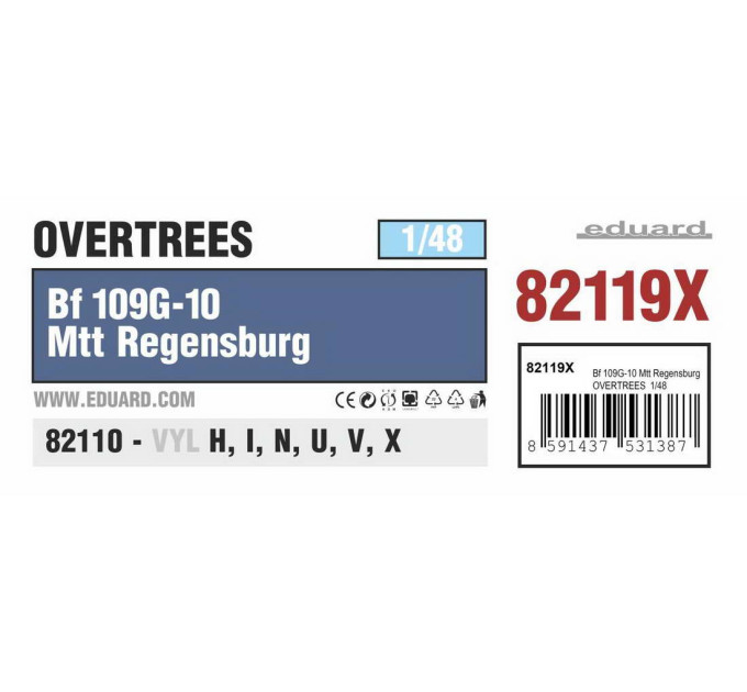 Bf 109G-10 Mtt Regensburg OVERTREES 1/48