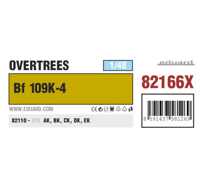 Bf 109K-4 OVERTREES 1/48 82166X Bf 109K-4 OVERTREES 1/48 82166X