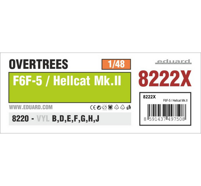 F6F-5 / Hellcat Mk. II OVERTREES 1/48 8222X
