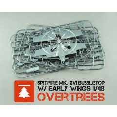 Spitfire Mk. XVI Bubbletop w/ early wings OVERTREES 1/48