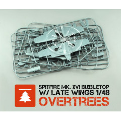 Spitfire Mk. XVI Bubbletop w/ late wings OVERTREES 1/48